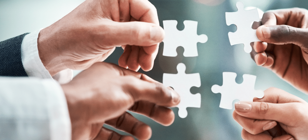 Our process 1 - Accredo Jigsaw puzzle pieces
