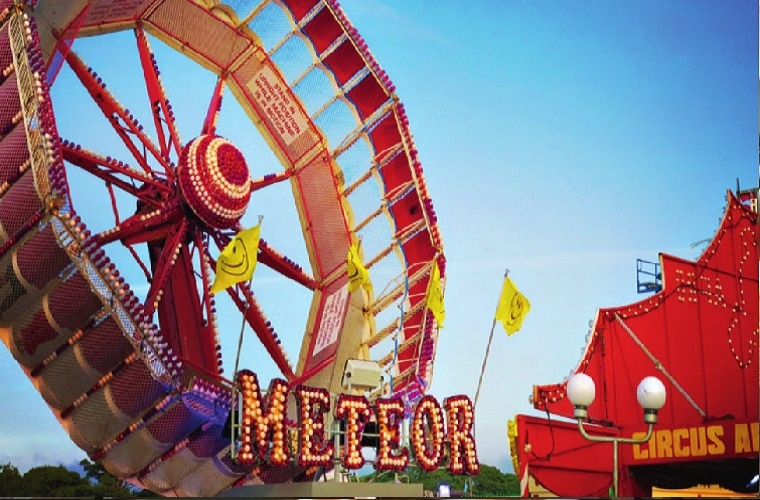 Big wheel at an amusement park